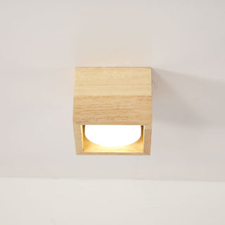 Eliza Minimaliste Bois Plafonnier Lumière