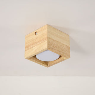 Eliza Minimaliste Bois Plafonnier Lumière
