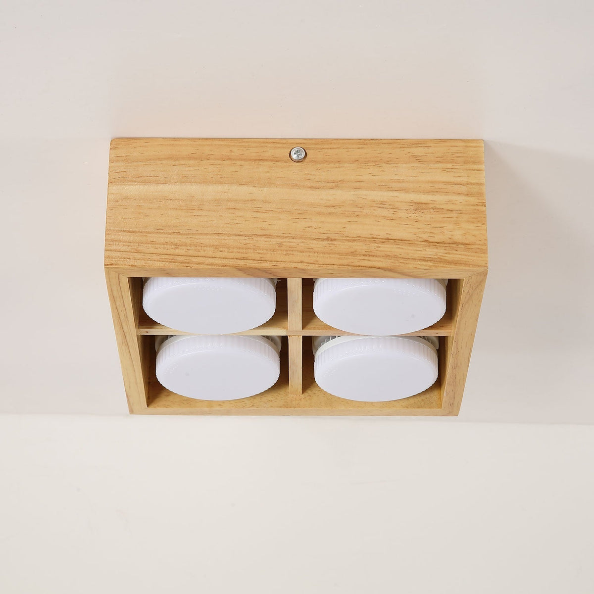 Eliza Minimaliste Bois Plafonnier Lumière