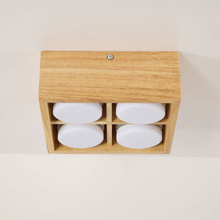 Eliza Minimaliste Bois Plafonnier Lumière