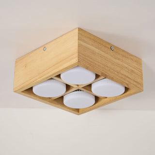 Eliza Minimaliste Bois Plafonnier Lumière