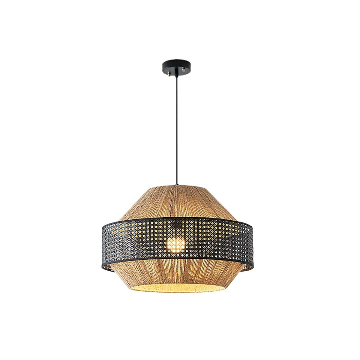 Avelmere Suspension En Rotin Tressé