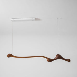 Solarace Lampe à suspension rétro en bois