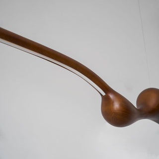 Solarace Lampe à suspension rétro en bois