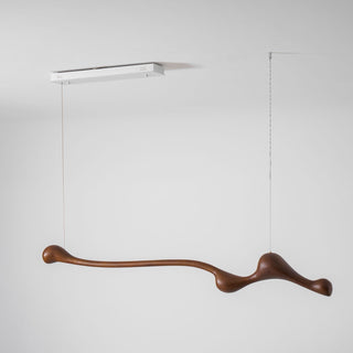 Solarace Lampe à suspension rétro en bois