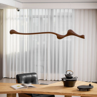 Solarace Lampe à suspension rétro en bois
