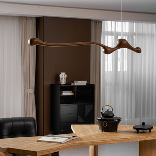 Solarace Lampe à suspension rétro en bois