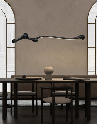 Solarace Lampe à suspension rétro en bois