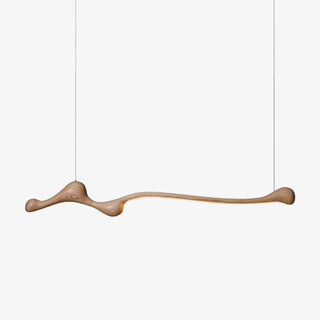 Solarace Lampe à suspension rétro en bois