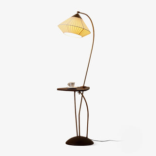 Raviq Lampadaire Vintage en Tissu