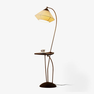 Raviq Lampadaire Vintage en Tissu