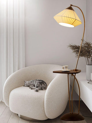 Raviq Lampadaire Vintage en Tissu