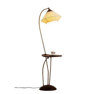Raviq Lampadaire Vintage en Tissu