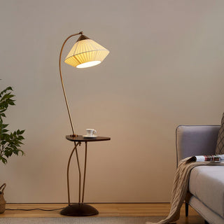 Raviq Lampadaire Vintage en Tissu