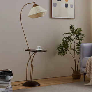 Raviq Lampadaire Vintage en Tissu