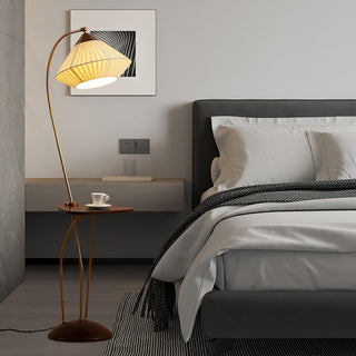 Raviq Lampadaire Vintage en Tissu
