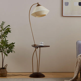 Raviq Lampadaire Vintage en Tissu