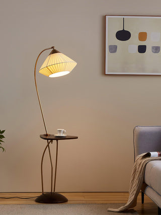 Raviq Lampadaire Vintage en Tissu