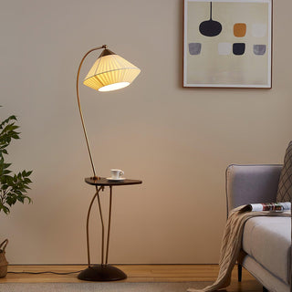 Raviq Lampadaire Vintage en Tissu