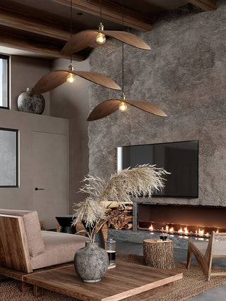 Lymiror Suspension en Bois Art Nordique-Luire