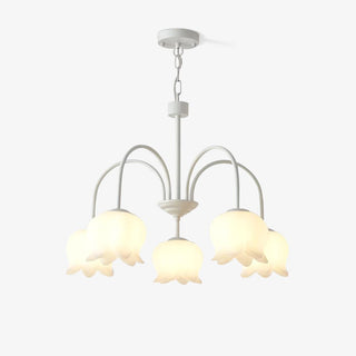 Lustra Lustre Floral Blanc Élégant