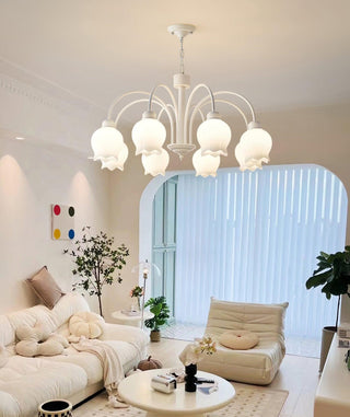 Lustra Lustre Floral Blanc Élégant