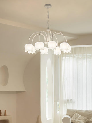 Lustra Lustre Floral Blanc Élégant