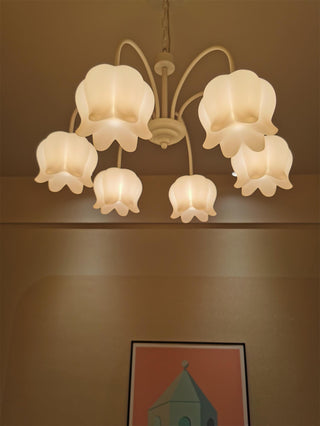 Lustra Lustre Floral Blanc Élégant