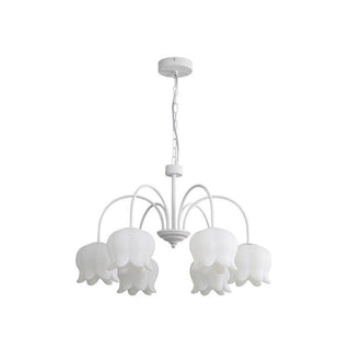 Lustra Lustre Floral Blanc Élégant