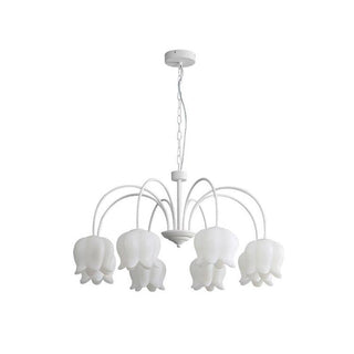 Lustra Lustre Floral Blanc Élégant