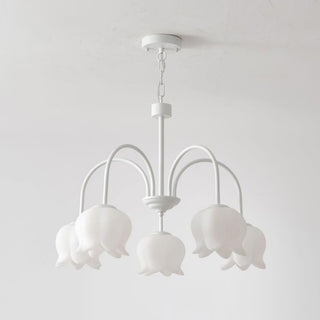 Lustra Lustre Floral Blanc Élégant