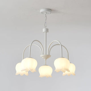 Lustra Lustre Floral Blanc Élégant