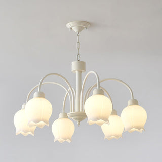 Lustra Lustre Floral Blanc Élégant