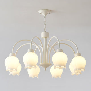 Lustra Lustre Floral Blanc Élégant