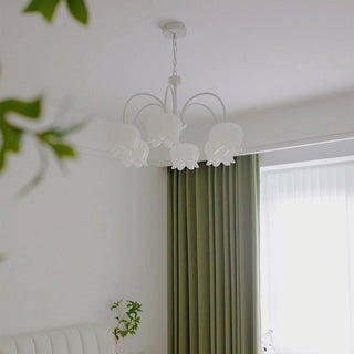 Lustra Lustre Floral Blanc Élégant
