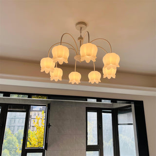 Lustra Lustre Floral Blanc Élégant