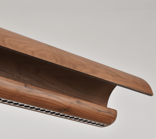 Curved Wood Linear Pendant Light-Neutral Decor