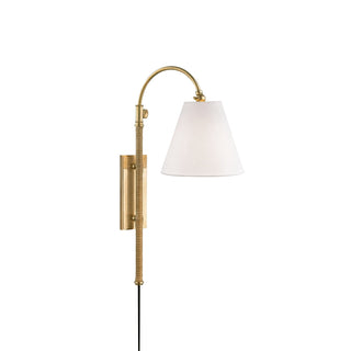 Elan Applique Murale Moderne Minimaliste En Laiton Et Tissu