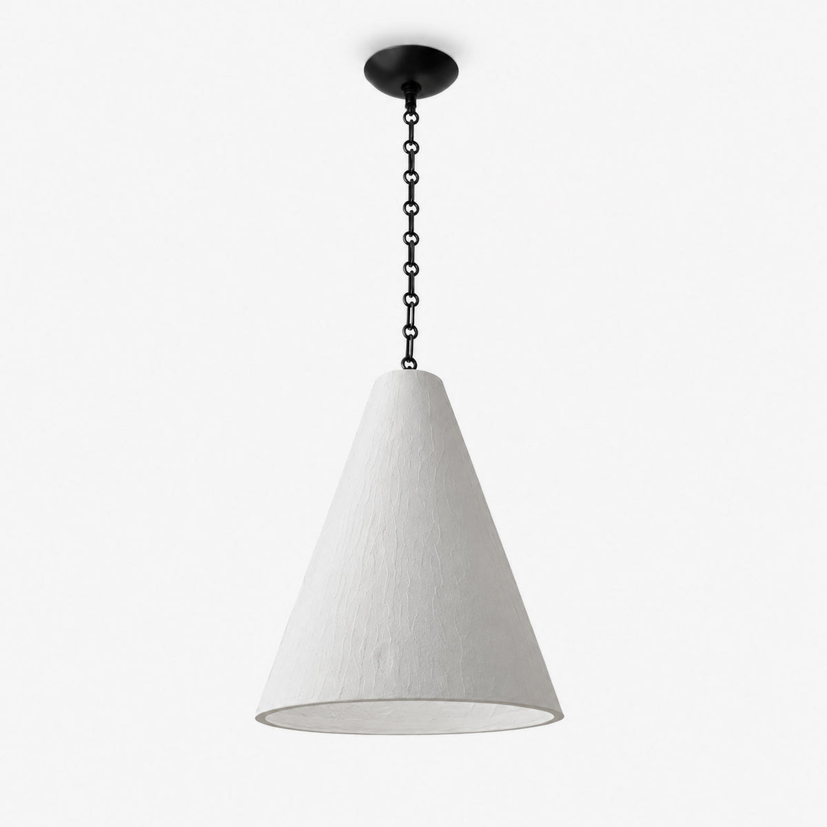 Cuspide Plaster Cone Pendant Light-Neutral Decor