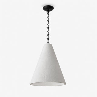 Cuspide Plaster Cone Pendant Light-Neutral Decor