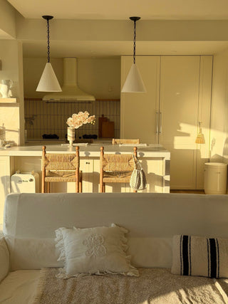 Cuspide Plaster Cone Pendant Light-Neutral Decor
