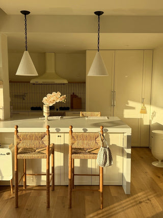 Cuspide Plaster Cone Pendant Light-Neutral Decor