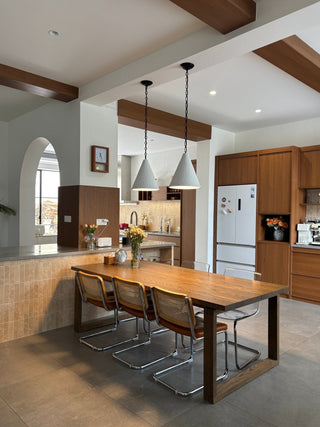 Cuspide Plaster Cone Pendant Light-Neutral Decor