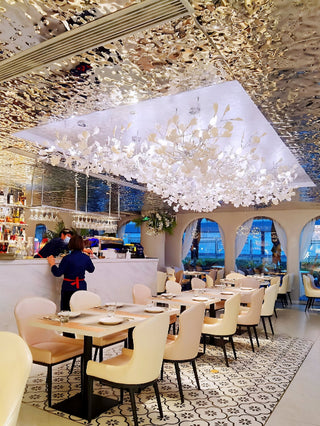 Olivia Céramique Gingko Feuille Lustre