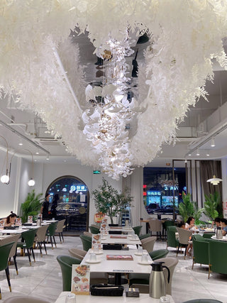 Olivia Céramique Gingko Feuille Lustre