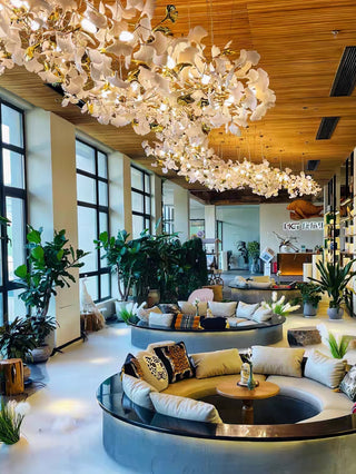Olivia Céramique Gingko Feuille Lustre