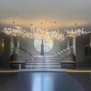 Olivia Céramique Gingko Feuille Lustre