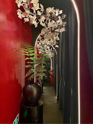 Olivia Céramique Gingko Feuille Lustre