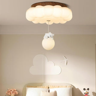 Quen Plafonnier ludique ourson et gâteau pour chambre d’enfant