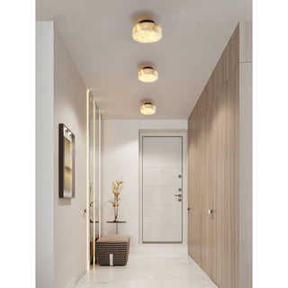 Glim Applique Murale Moderne Minimaliste En Laiton Et Albâtre